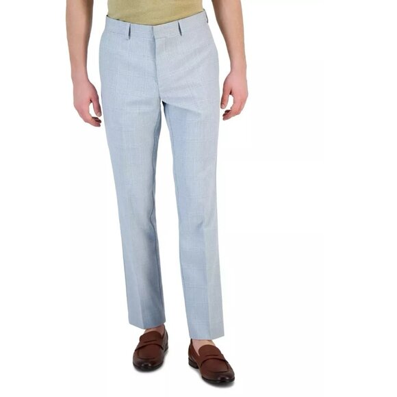 Perry Ellis PERRY ELLIS PORTFOLIO Two-pleat rayon x linen shorts, short pants for men, size W36 linen white type Vintage Second Hand